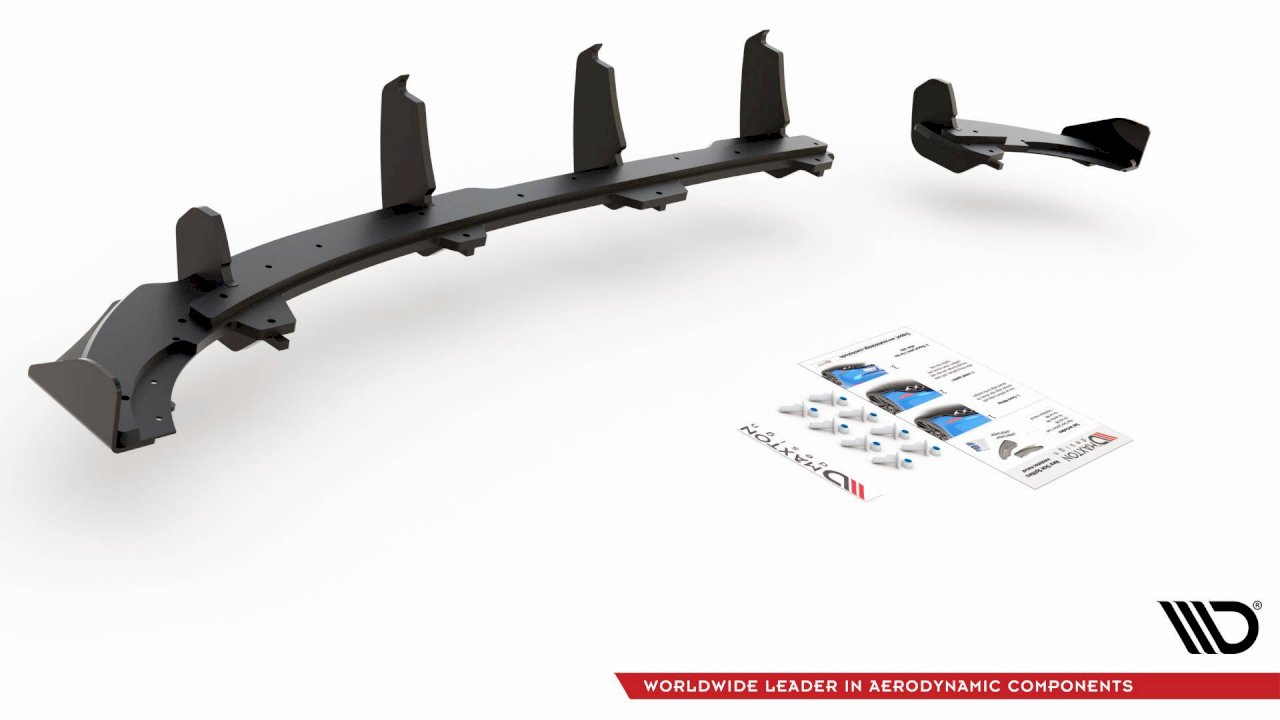 Maxton Design RACING REAR VALANCE (+FLAPS) VW POLO GTI MK6