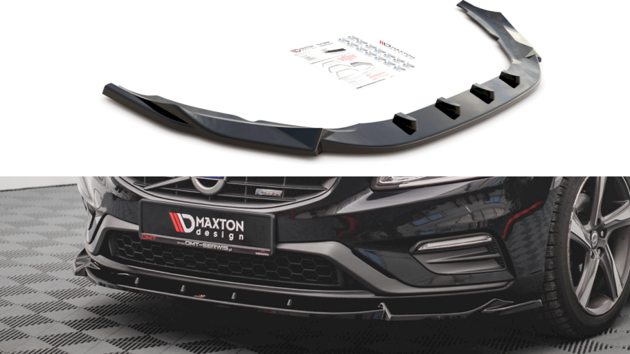 Maxton Design Front Splitter V.1 for Volvo S60 R-Design MK2
