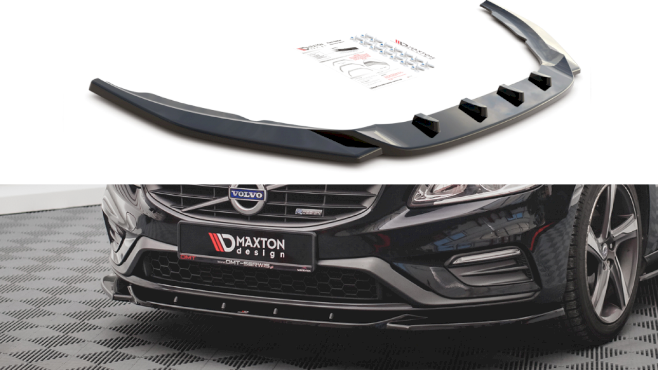 Maxton Design FRONT SPLITTER V2 VOLVO S60 R-DESIGN MK2