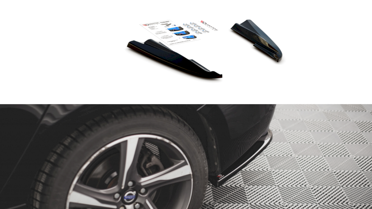 Maxton Design Rear Side Splitters for Volvo S60 R-Desgin MK2