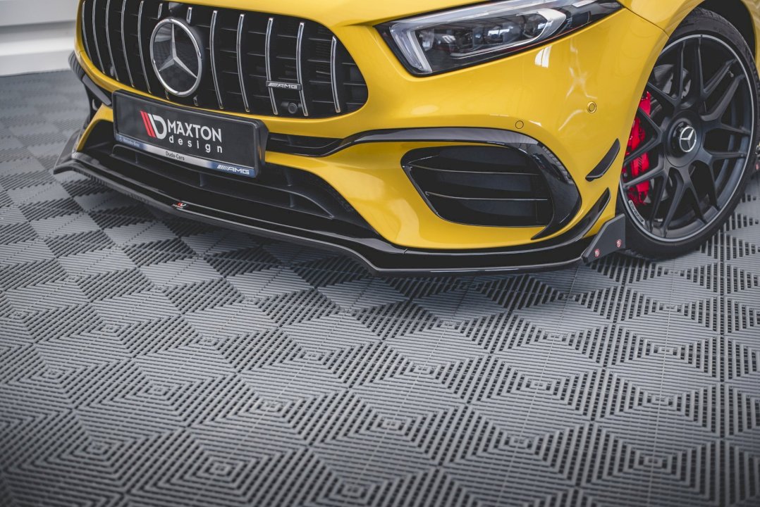 Maxton Design Front Splitter (+ Flaps) V.3 for Mercedes A45 S AMG W177 (2019+)