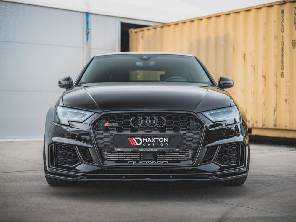 Maxton Design Front Splitter V.4 for Audi RS3 8V Facelift (2017-2021)