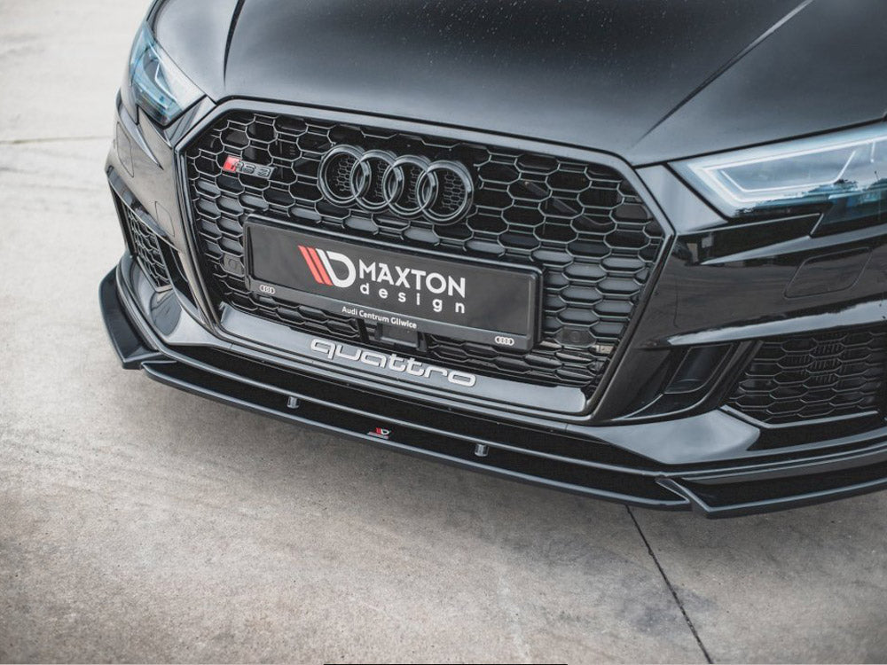 Maxton Design Front Splitter V.4 for Audi RS3 8V Facelift (2017-2021)