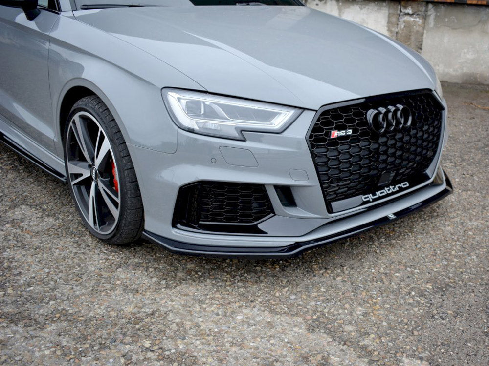 Maxton Design Front Splitter V.2 for Audi RS3 8V Facelift Sedan (2017-2020)