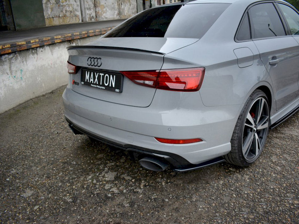 Maxton Design Rear Side Splitters/Spats For Audi RS3 8V Facelift Sedan (2017-2020)