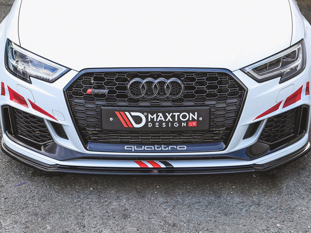 Maxton Design Front Splitter V.2 for Audi RS3 8V Sportback Facelift (2017-2021)