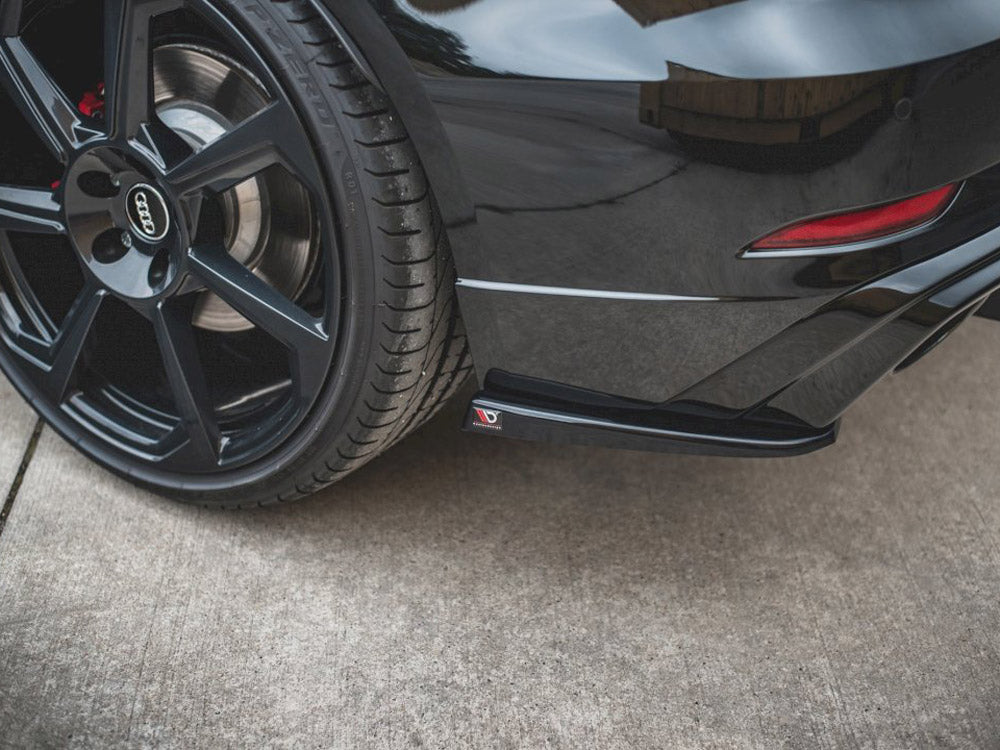 Maxton Design Rear Side Splitters/Spats V.2 For Audi RS3 8V Sportback Facelift (2017-2020)
