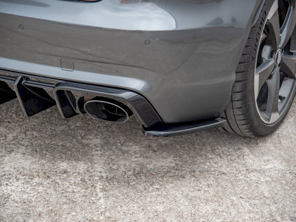 Maxton Design Rear Side Splitters/Spats V.2 For Audi RS3 8V Sportback (2015-2016)