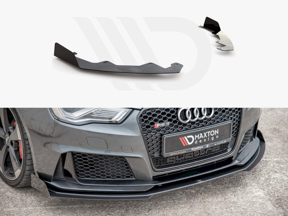 Maxton Design Front Splitter Flaps for Audi RS3 8V Sportback (2015-2016)