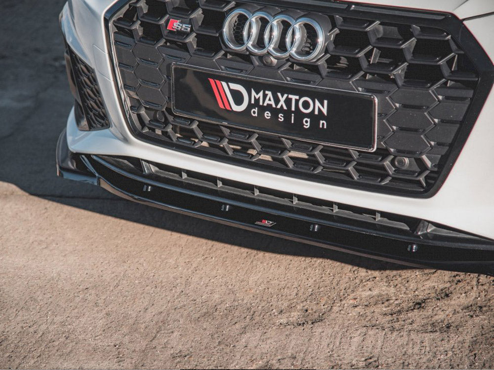 Maxton Design Front Splitter V.1 for Audi S5 / A5 S-Line F5 (Facelift - 2019+)
