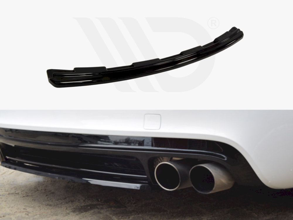 Maxton Design Central Rear Splitter (Without Vertical Bars) for Audi TTS MK2 8J (2008-2014)