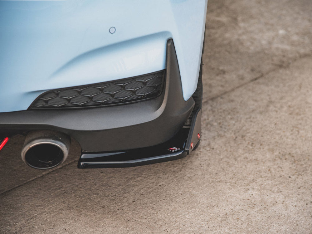 Maxton Design Rear Side Splitters (+Flaps) V.6 HYUNDAI I30N MK3 HATCHBACK (2017-2020)