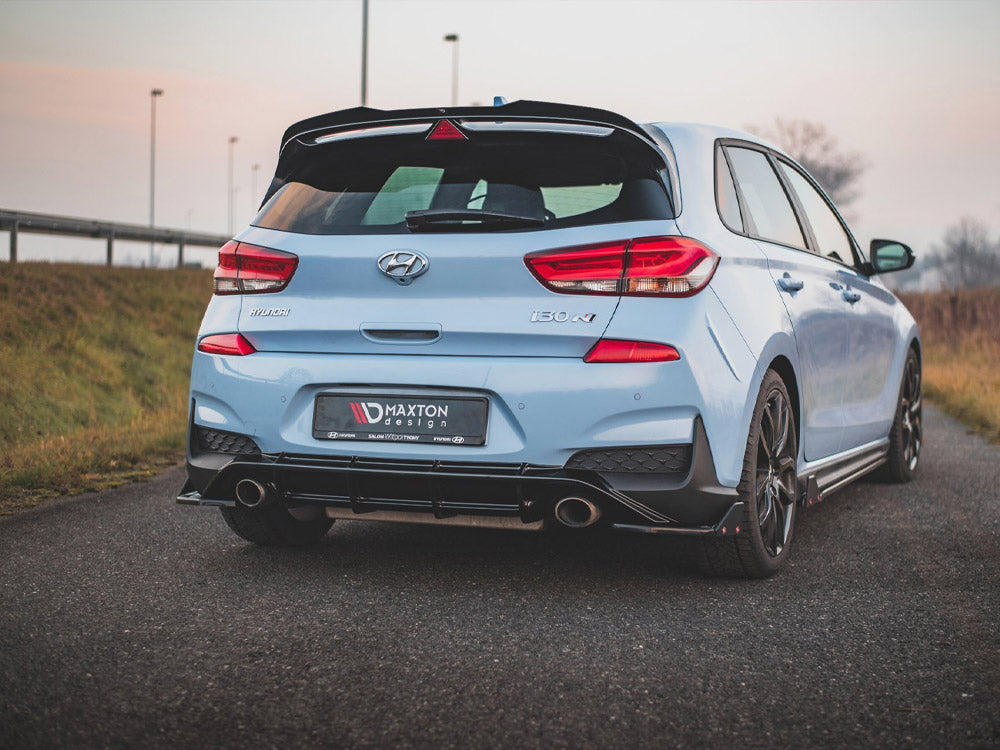 Maxton Design Rear Side Splitters (+Flaps) V.7 HYUNDAI I30N MK3 HATCHBACK (2017-2020)