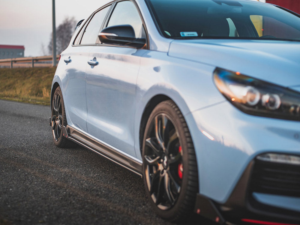 Maxton Design Side Skirts (+Flaps) V.5 for Hyundai i30N MK3 /MK3.5 Hatchback / Fastback (2017+)