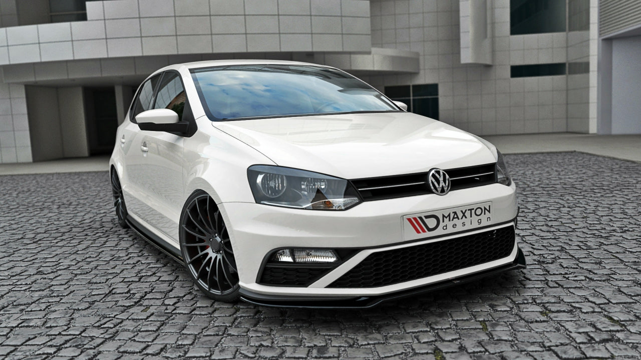 Maxton Design Front Splitter V.2 for Volkswagen Polo MK5 GTI (Facelift) (2015-2017)
