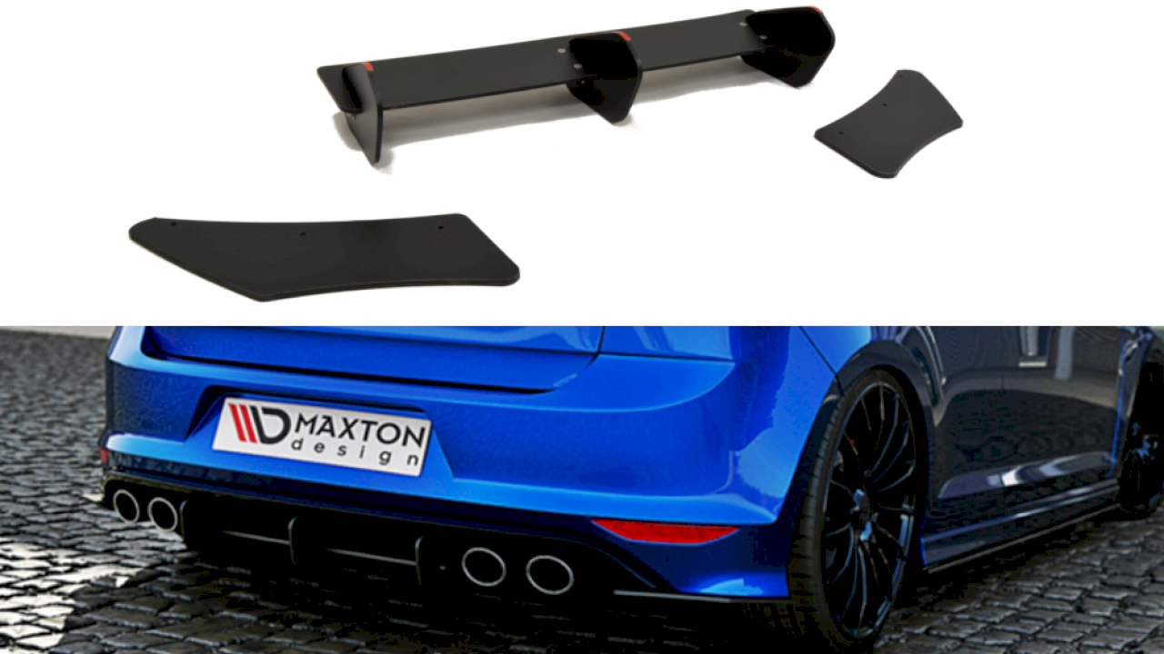 Maxton Design Rear Diffuser & Rear Side Splitters/Spats for Volkswagen Golf MK7 R (Hatchback 2013-2016)