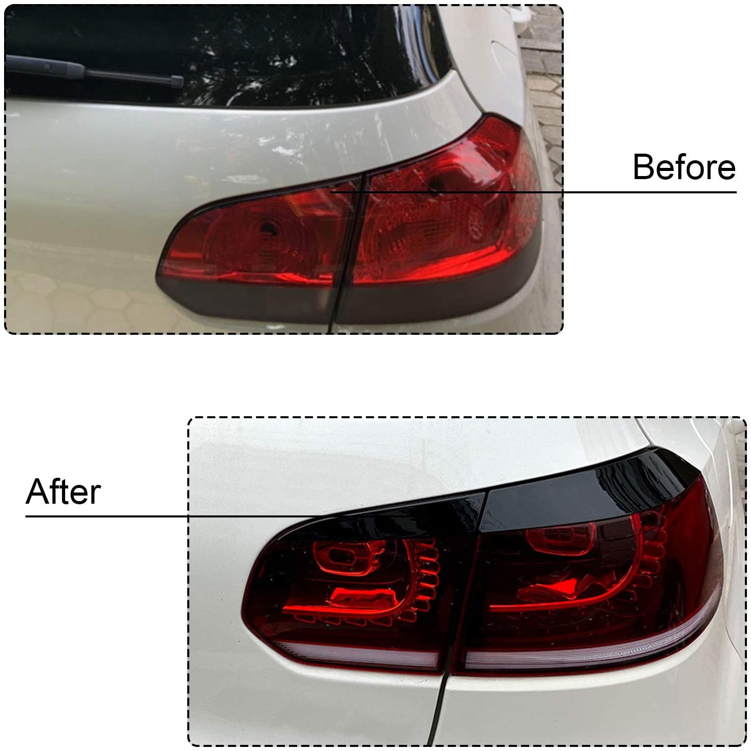 Volkswagen Golf MK6 Tail Light Eyebrows (2008-2013 Models)