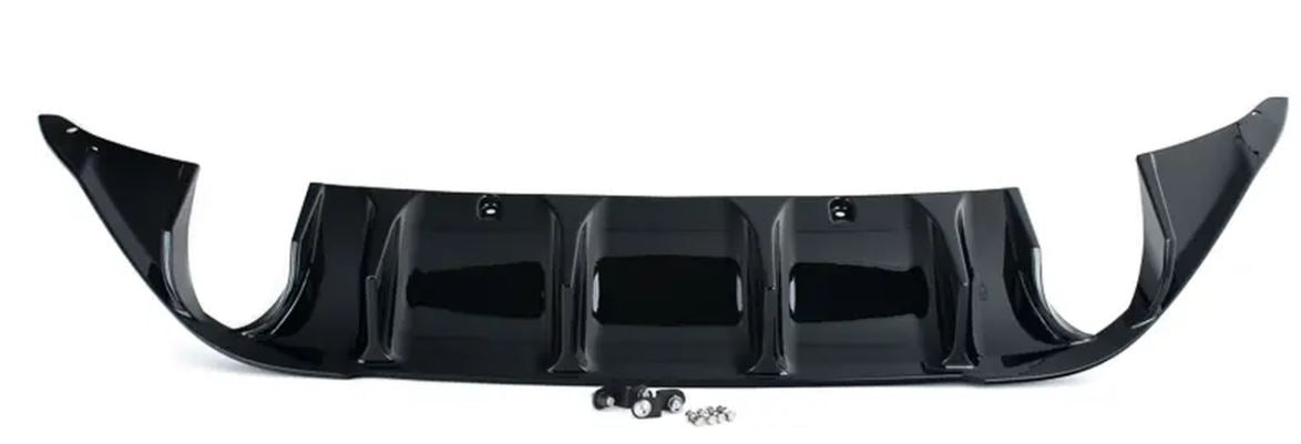 ECS Tuning Gloss Black Rear Diffuser - Mk7 Golf GTI