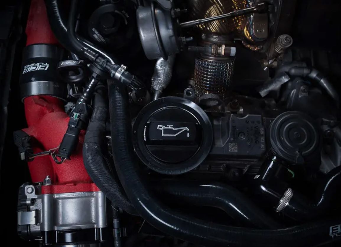 ECS Tuning Billet Engine Oil Cap - Black Anodized - B9 S4/S5