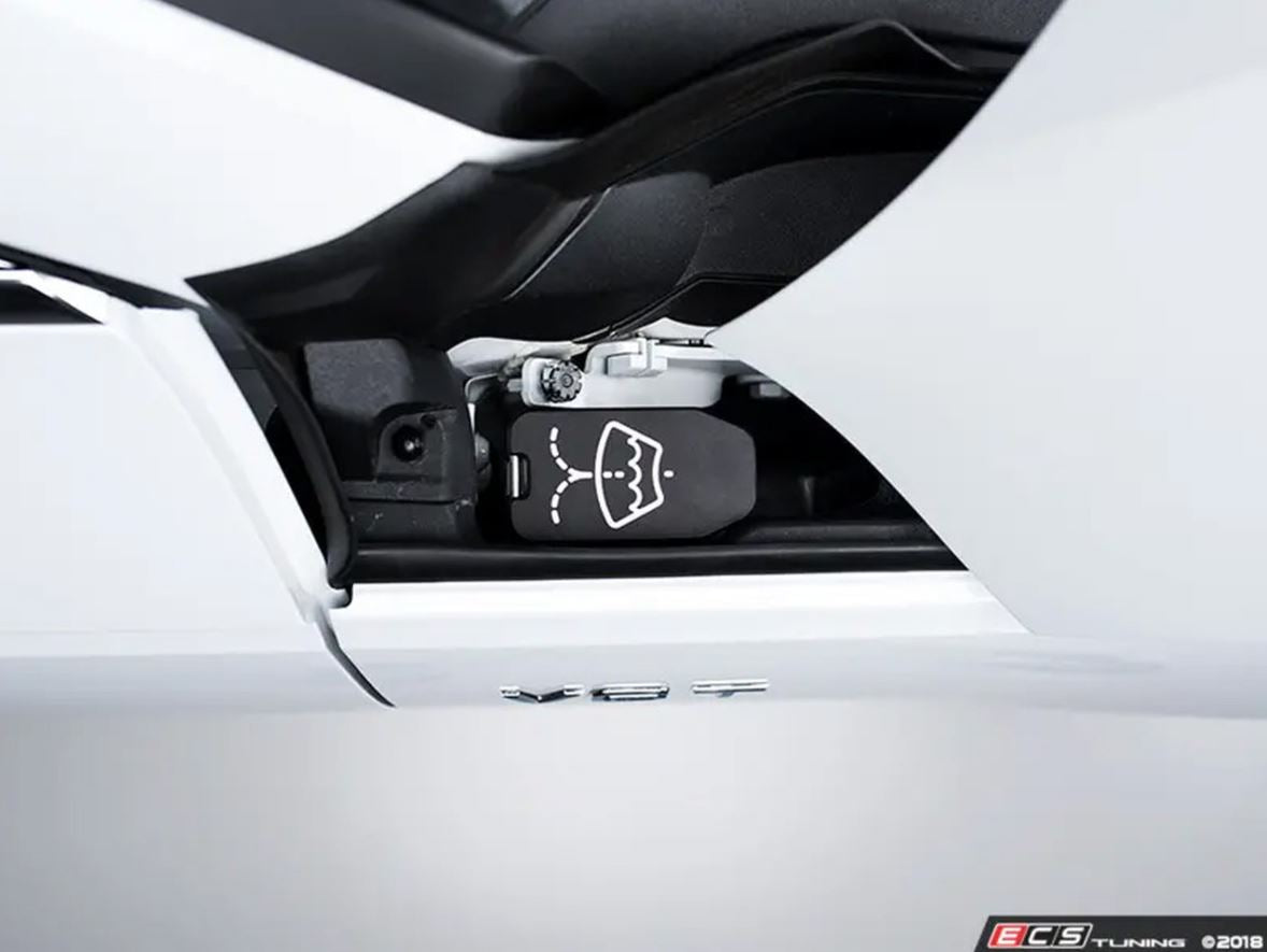 ECS Tuning Billet Washer Fluid Reservoir Cap - Black Anodized - B9 Models