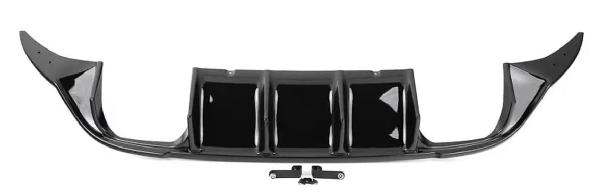 ECS Tuning Gloss Black Rear Diffuser - Golf 7 R