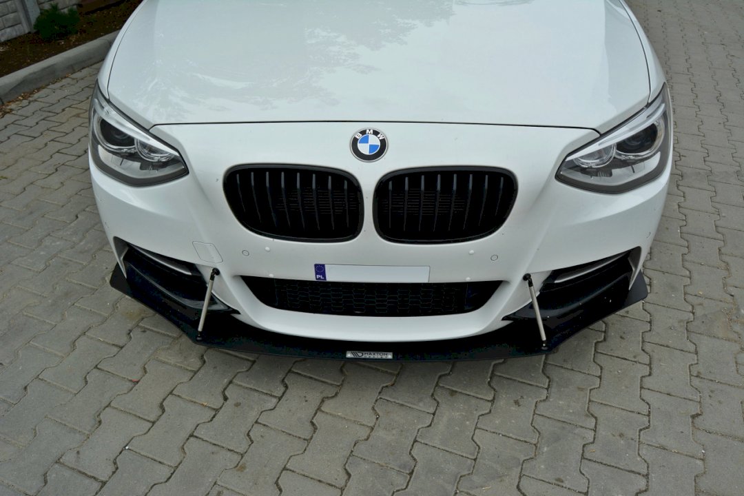 Maxton Design Front Racing Splitter for BMW 1 Series F20/F21 M-Power (Preface 2011-2015)
