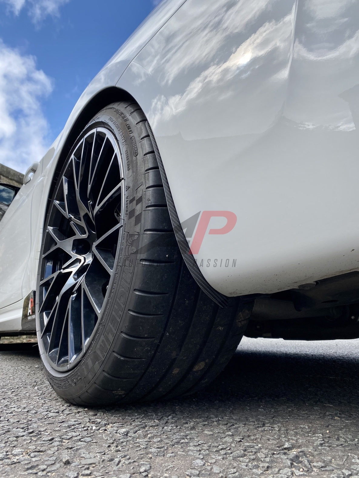 AP Design Front & Rear Carbon Arch Guards/Mud Flap Package - F87 M2