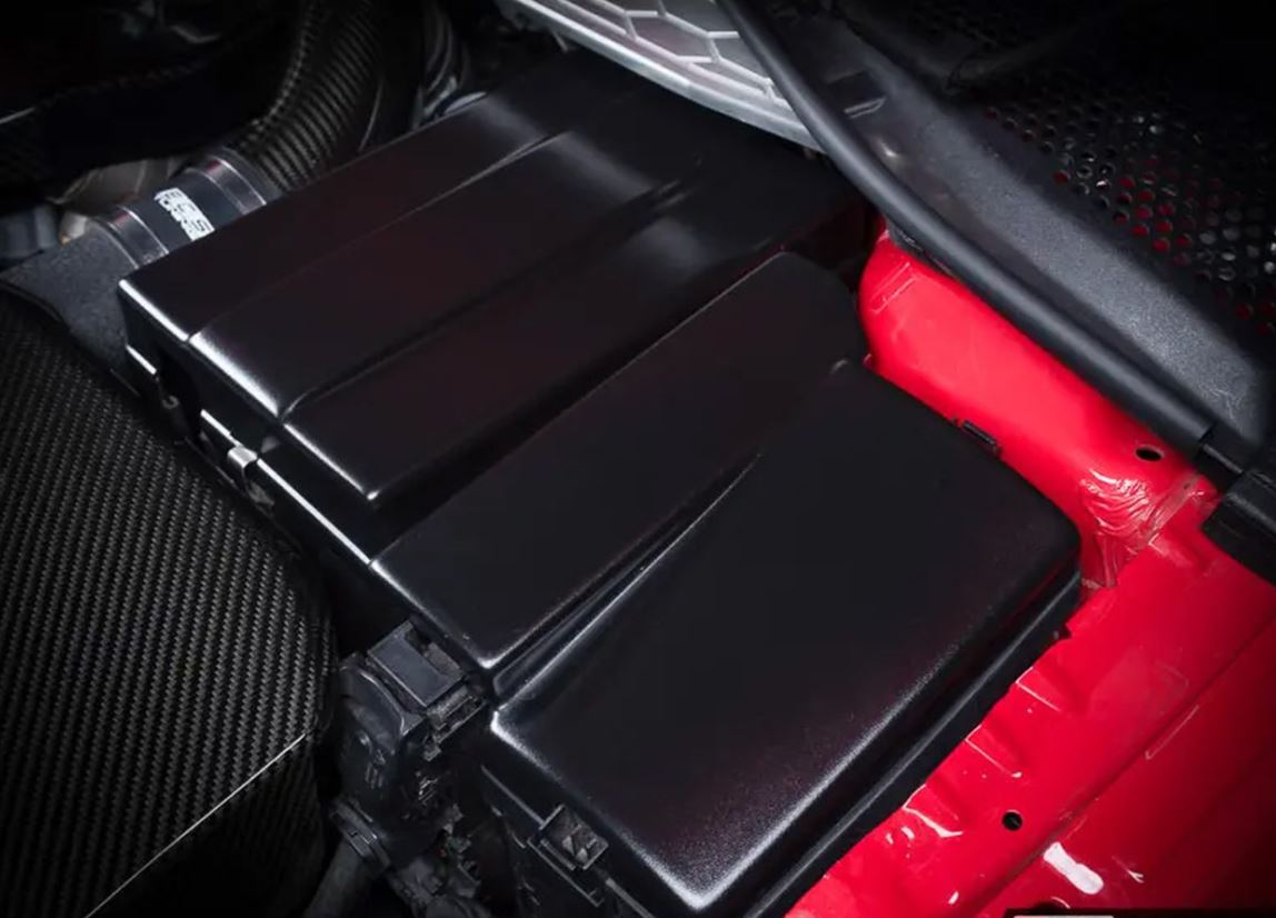 ECS Tuning Fuse Box / ECU Cover Black - 2.0T Gen 3 EA888