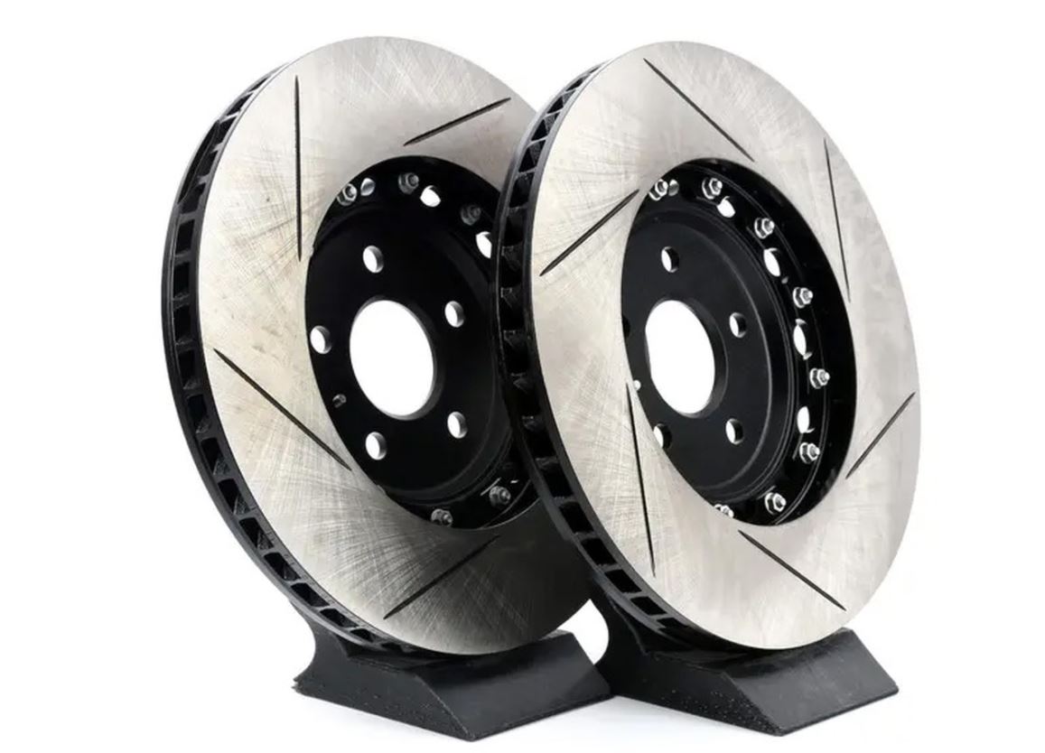 ECS Tuning - 340x30mm Front Slotted 2-Piece Semi-Floating Brake Discs Pair