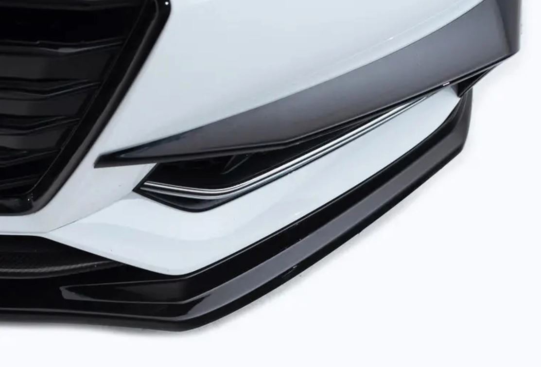 ECS Tuning Gloss Black Front Splitter - A4/S4 B9