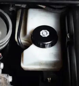 ECS Tuning Billet Brake Fluid Cap - Black Anodized