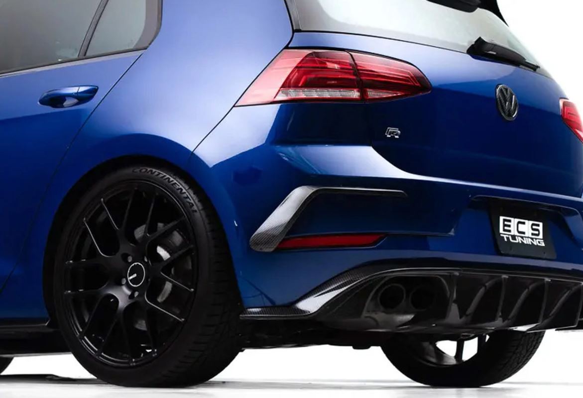 ECS Tuning Carbon Fibre Rear Bumper Flare Set - Golf Mk7.5 GTI/R