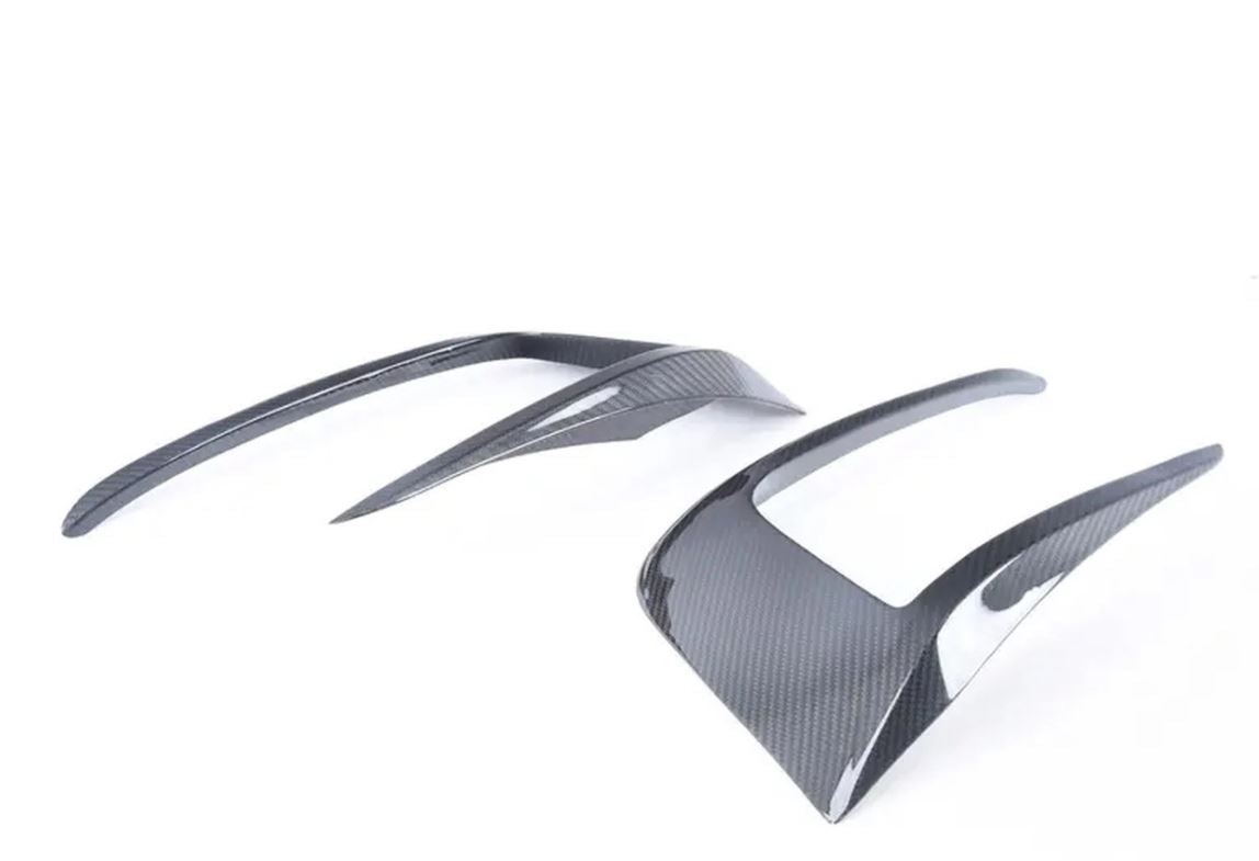 ECS Tuning Carbon Fibre Front Bumper Grille Flare Set - Mk7 GTI