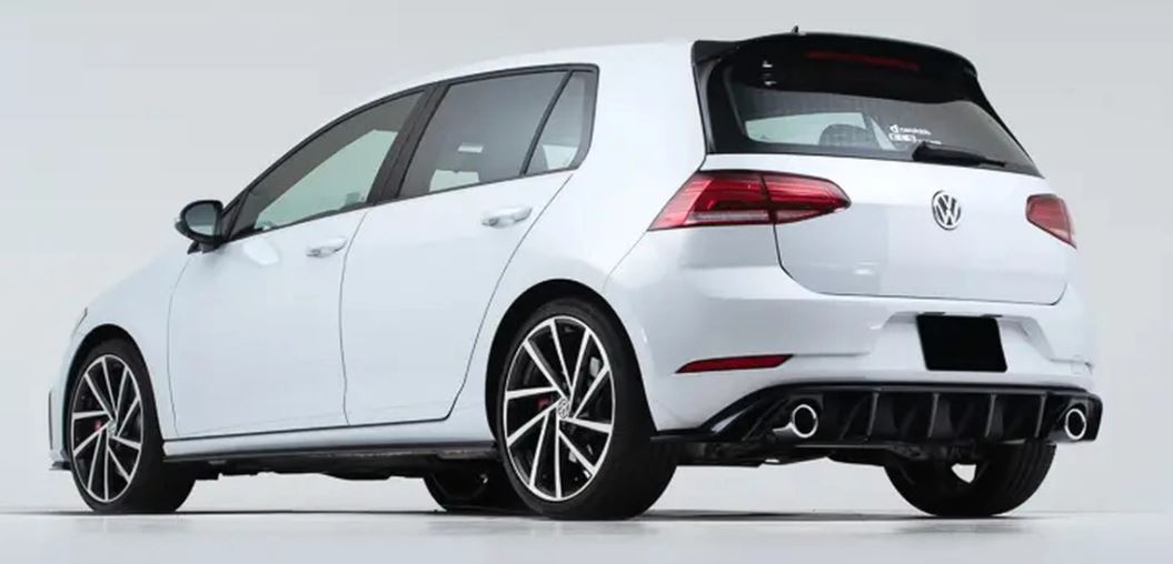 ECS Tuning Gloss Black Rear Diffuser - Mk7.5 Golf GTI