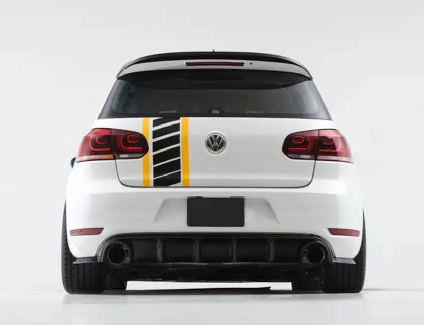 ECS Tuning Gloss Black Rear Diffuser - Golf Mk6 GTI