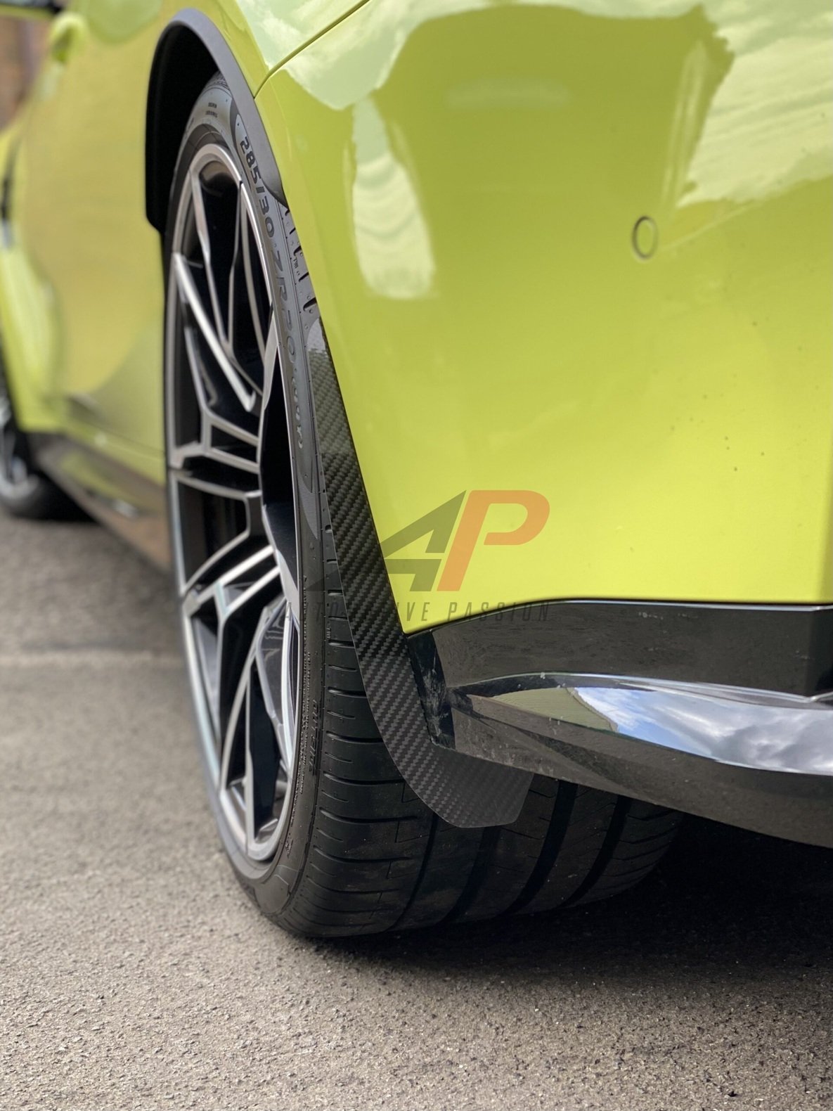 AP Design Carbon Fibre Arch Guards/Mud Flaps Front and Rear - G80 M3