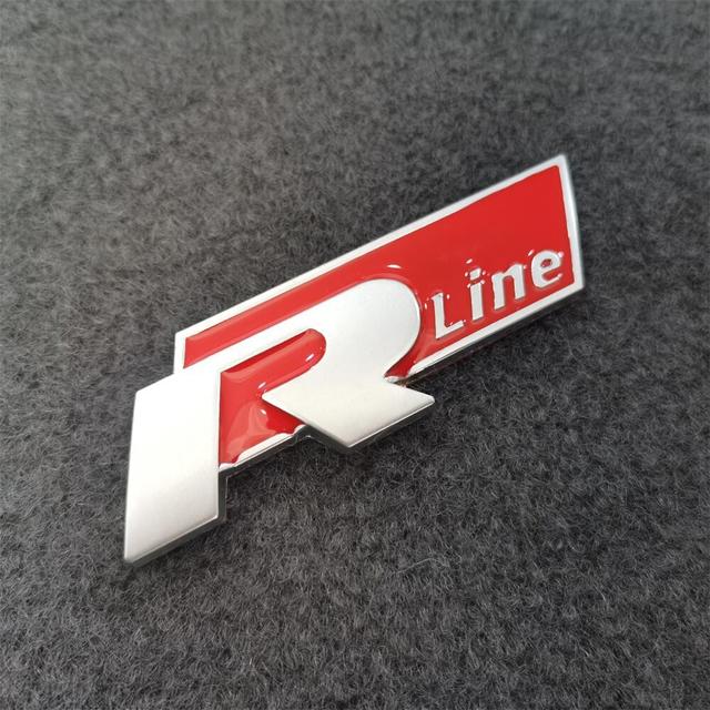 Volkswagen R-Line Badges (Front Grille Replacement or Rear Boot Badge)