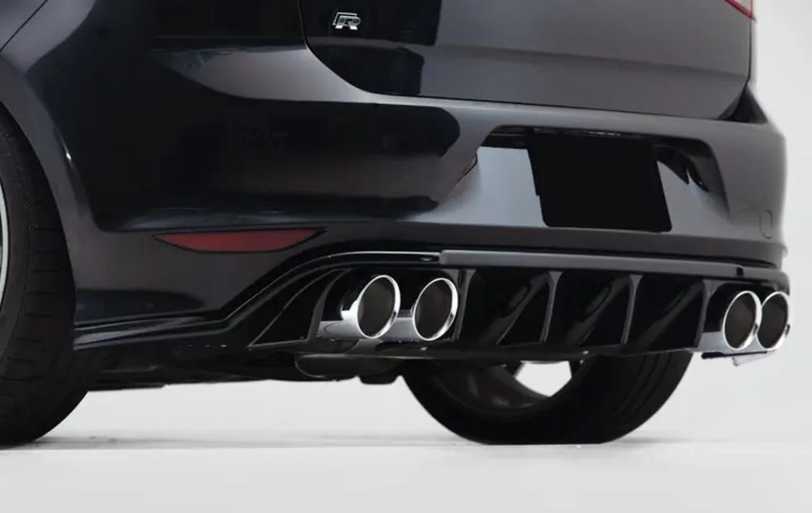 ECS Tuning Gloss Black Rear Diffuser - Golf 7 R