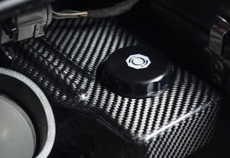 ECS Tuning Billet Brake Fluid Cap - Black Anodized