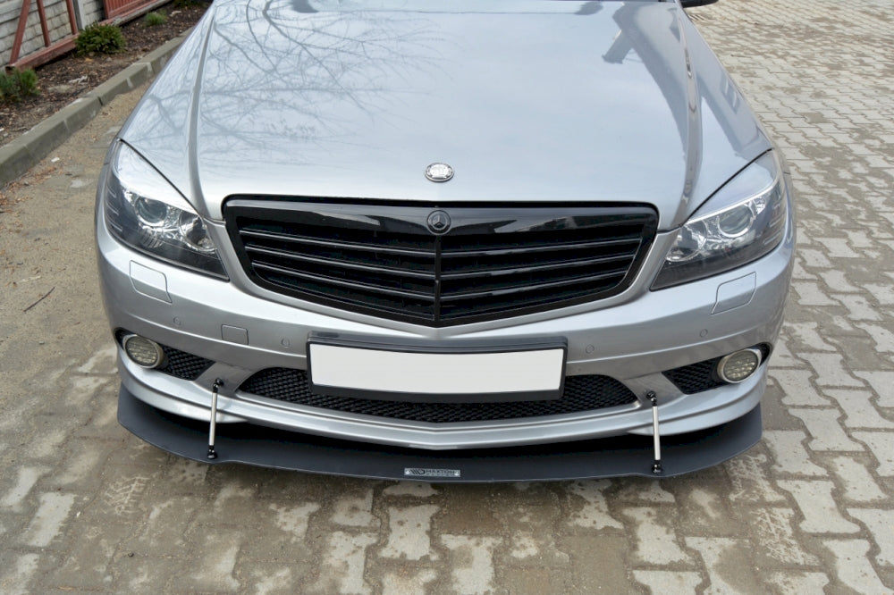 Maxton Design Front Racing Splitter for Mercedes C-Class W204 AMG-Line (Pre-Face 2007-2010)