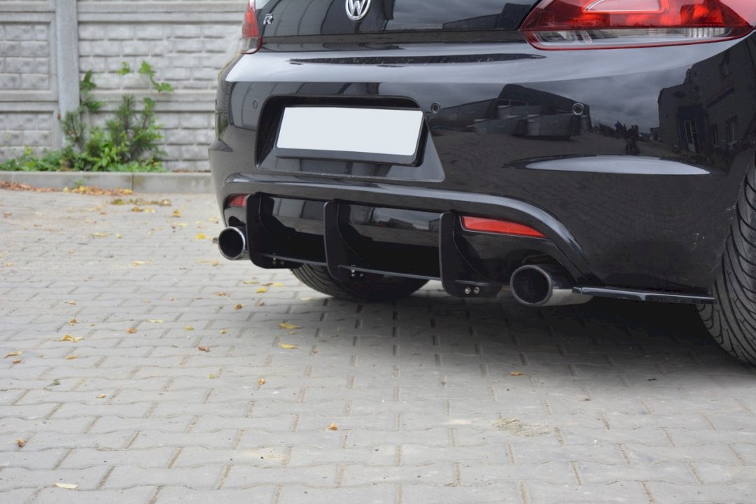 Maxton Design Rear Diffuser & Rear Side Splitters For Volkswagen Scirocco R MK3 (2009-2013)