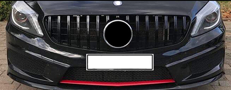 Mercedes Benz A Class W176 Pre-Facelift Linear GT AMG Style Front Grille (2013 - 2015 MK3 Models)