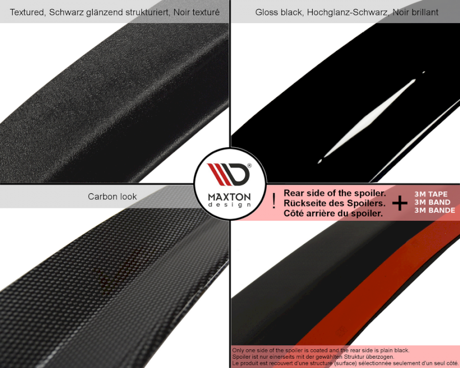 Maxton Design Spoiler Extension For Fiat 500 Abarth MK1 (2008-2012)