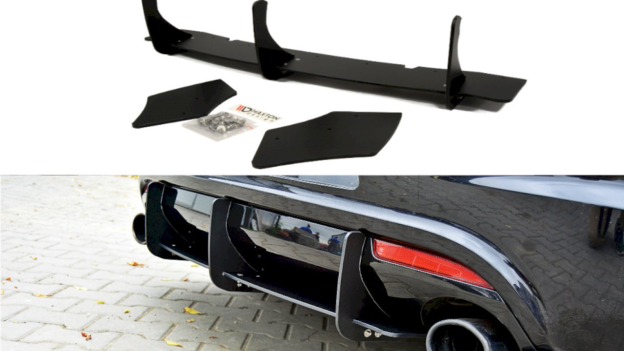 Maxton Design Rear Diffuser & Rear Side Splitters For Volkswagen Scirocco R MK3 (2009-2013)