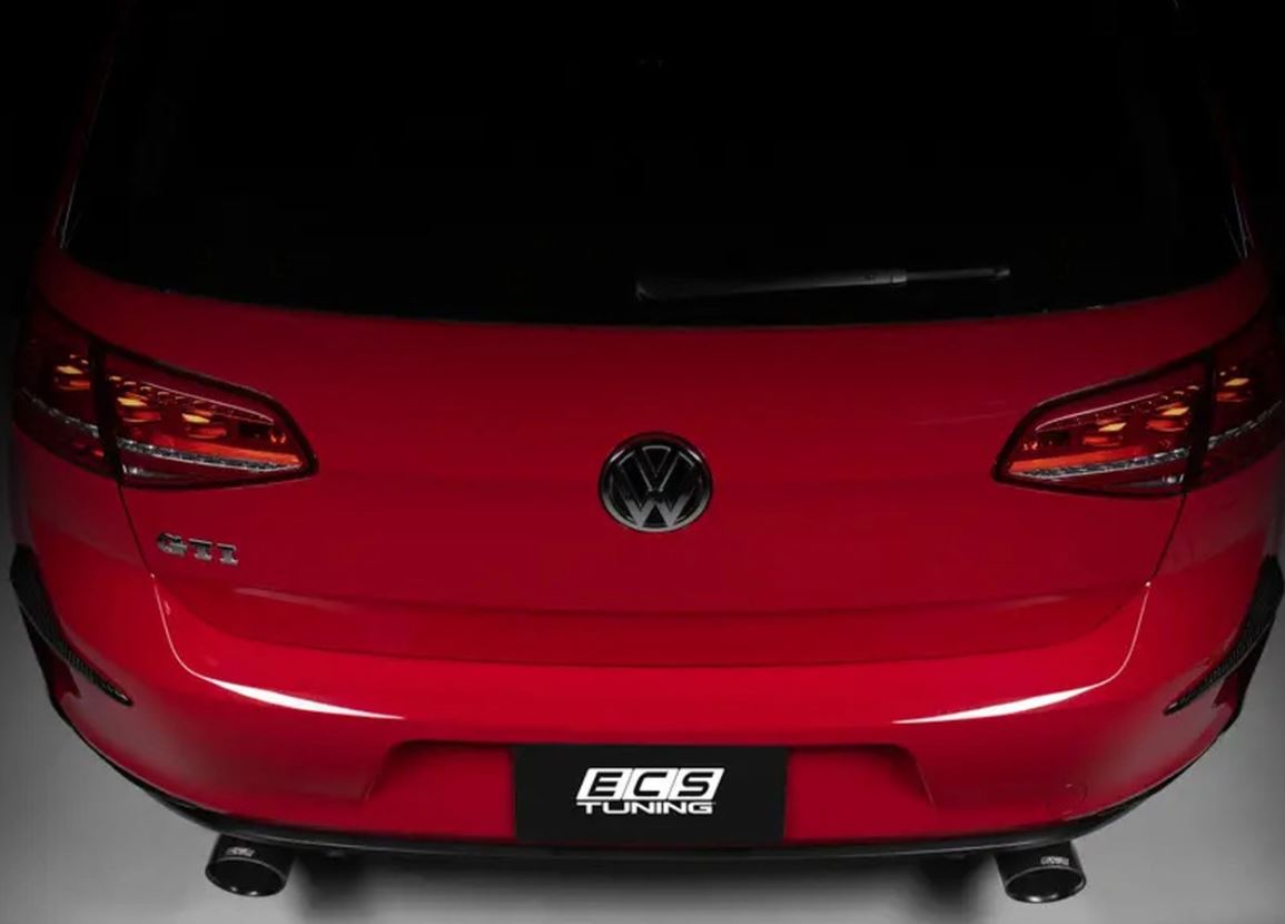 ECS Tuning 4" OE Fit Exhaust Tips - Black Chrome - Pair - Mk6/Mk7 GTI