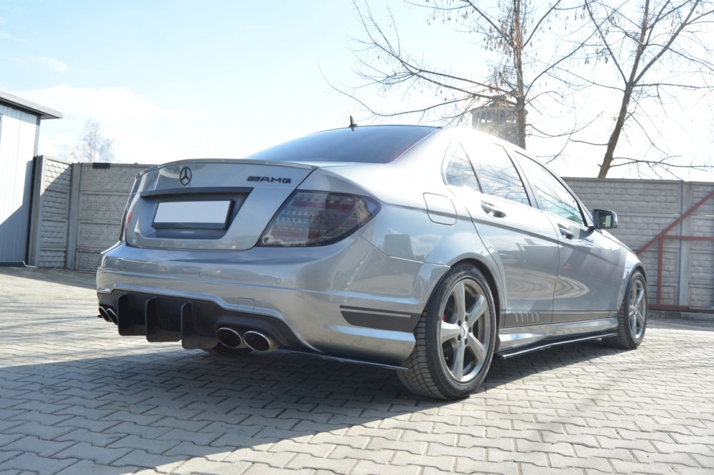 Maxton Design Rear Diffuser V.1 for Mercedes C-Class W204 AMG-Line (Facelift 2011-2014)