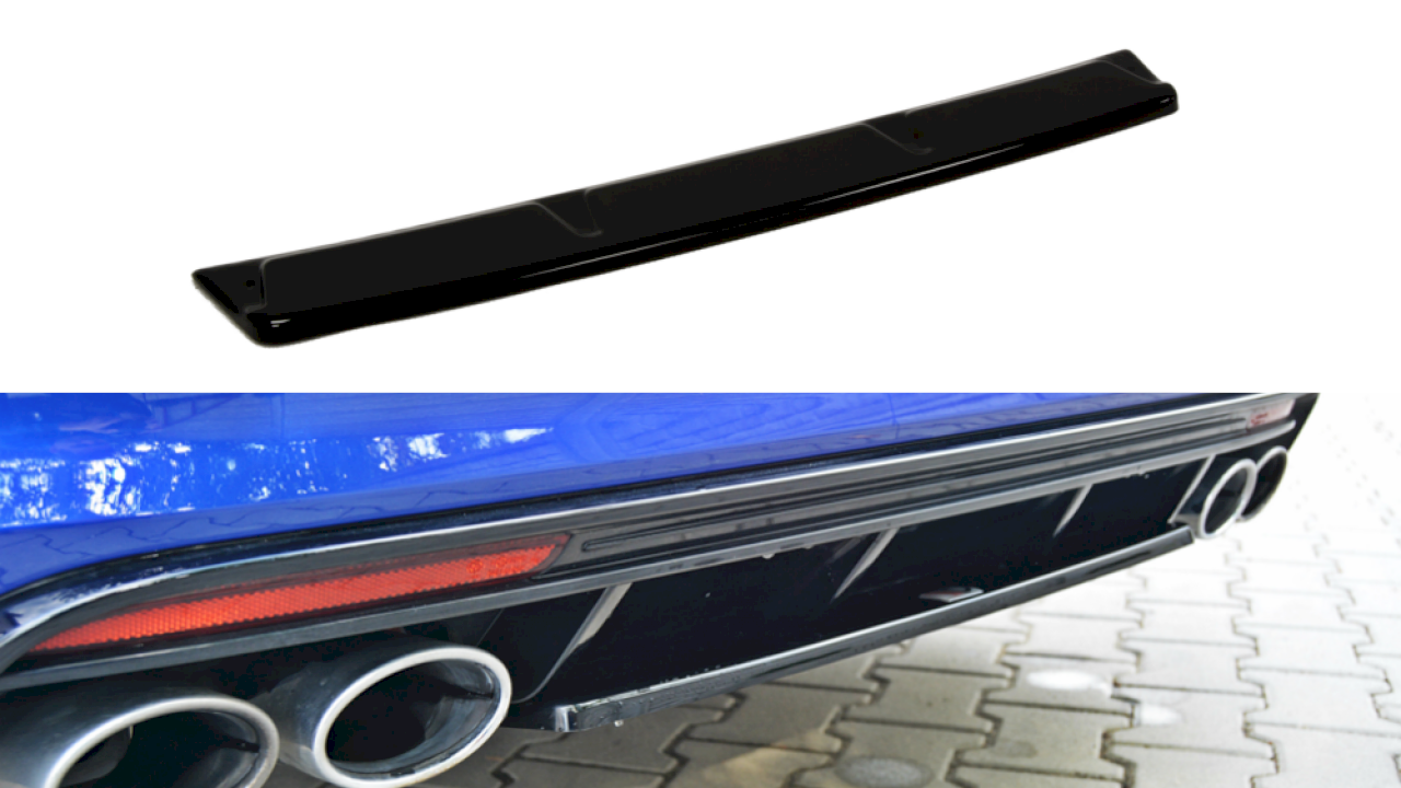Maxton Design Rear Splitter (Without a Vertical Bar) for Volkswagen Golf MK7 R Estate (2013-2016)