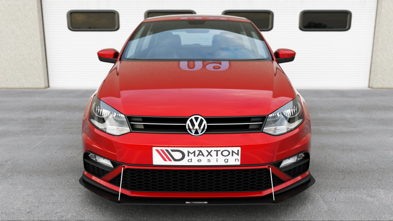 Maxton Design Racing Front Splitter For Volkswagen Polo MK5 GTI (Facelift) (2015-2017)