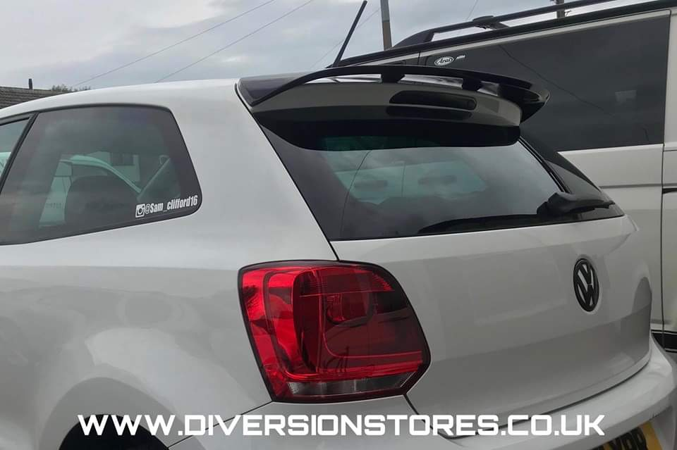 Volkswagen Polo WRC Style Roof Spoiler (2009-2018) - Diversion Stores Car Parts And Modificaions