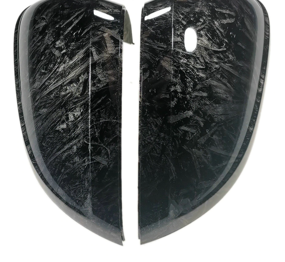 Volkswagen Golf MK8 / ID3 Forged Carbon Fibre Look Replacement Mirror Covers (2020+ Models)